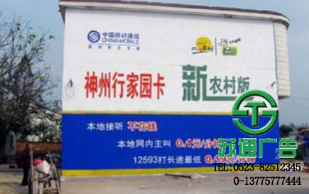 墙体广告制作报价 0523-82512345 墙体广告制作报价