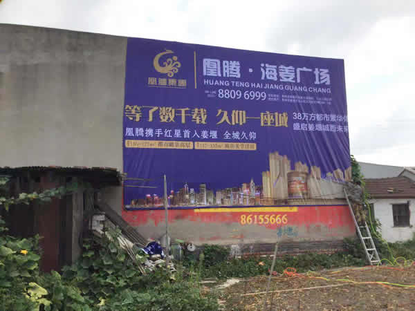 凰腾·海姜广场乡村墙体广告制作安装