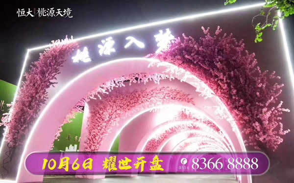 恒大·桃源天境10月6日盛大开盘现场火爆
